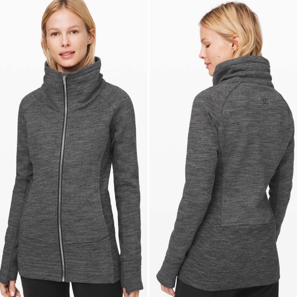 Lululemon Radiant Jacket II | Heathered Core Dark Grey sz 6
